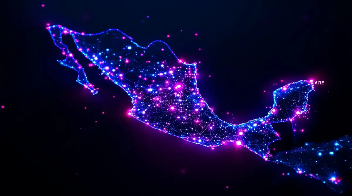 Mapa de cobertura 4G LTE de MexaRed en todo México